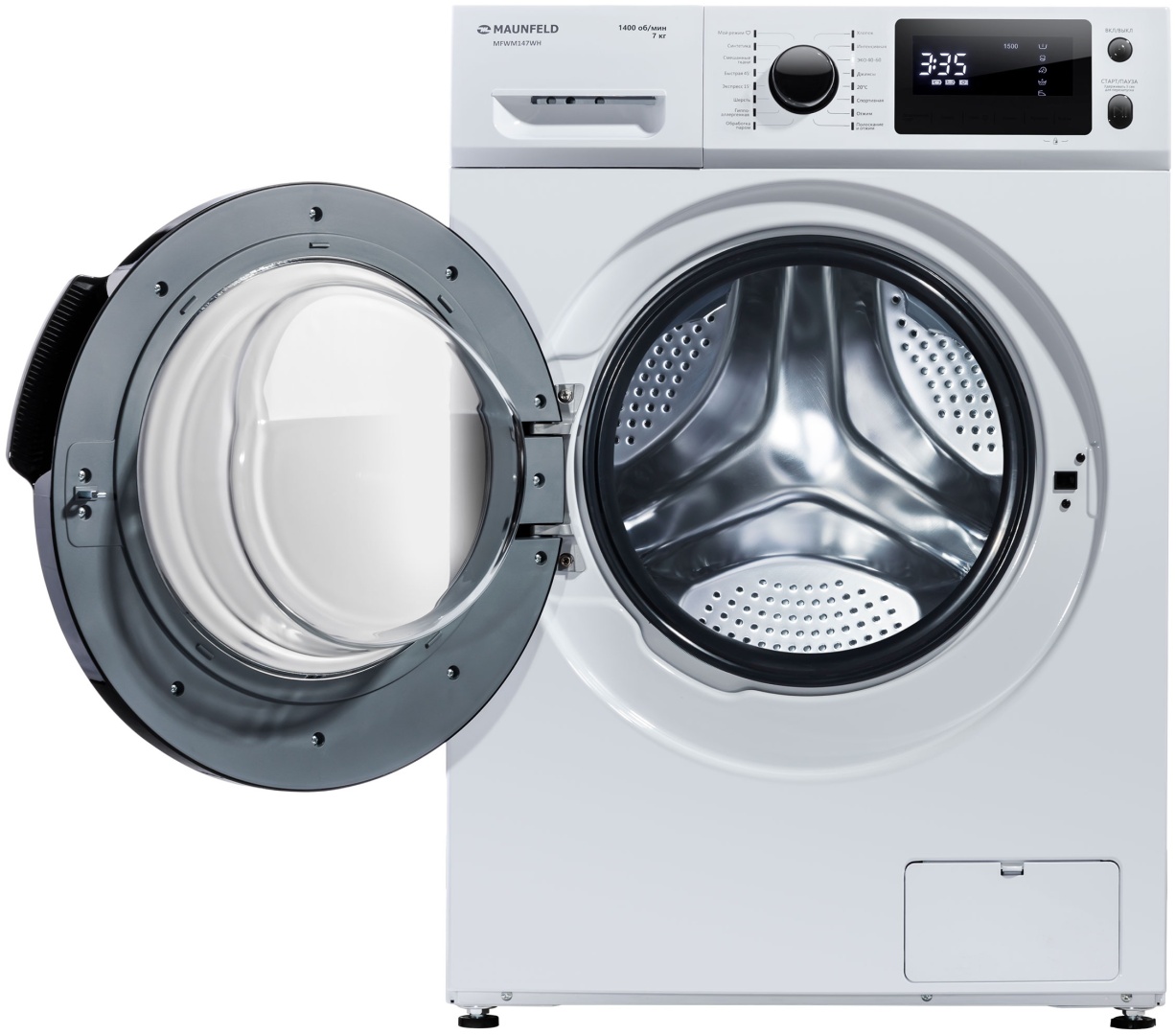 Стиральная машина c инвертором и паром MAUNFELD MFWM147WH 6
