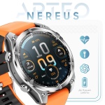 Смарт-часы ARTEO Nereus 47 мм серебристый-оранжевый