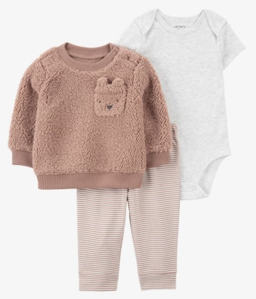 Комплект Carters коричневый, серый
