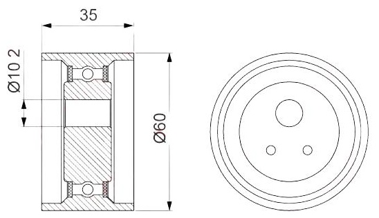 LYNXauto ролик натяжной PB1041