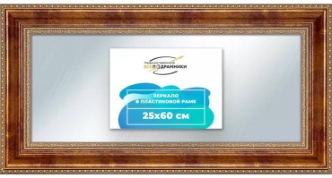 Зеркало настенное в раме 25x60