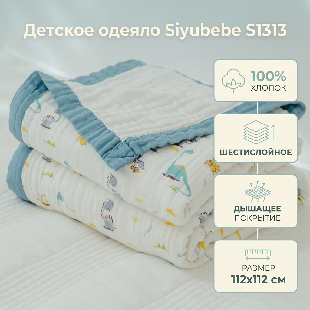 Одеяло Siyubebe S1313 112x112 всесезонное