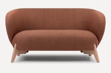 Мини-диван mebel.kz Тилар Textile Terra, 135х80 см, обивка рогожка, терракотовый