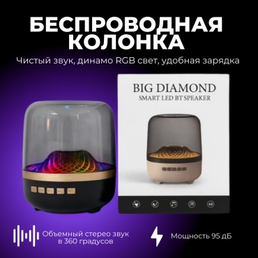 Портативная колонка MQ-Q4 черный, золотистый