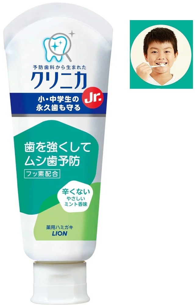 LION зубная паста Lion Clinica Jr. Toothpaste-friendly mint 60 г