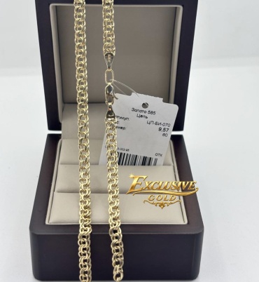 Exclusive Gold Aij908 длина 60 см, вес 9.27 г золото, плетение бисмарк