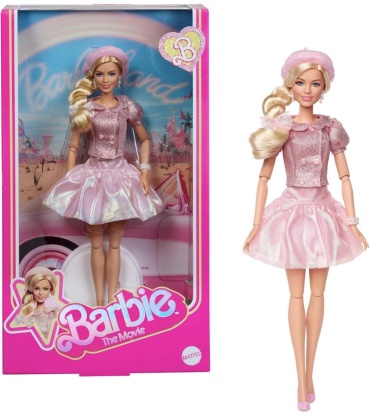 Кукла коллекционная Mattel Барби Barbie Movie Марго Робби в розовом берете 29 см