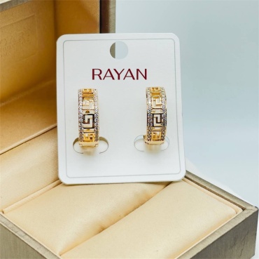 Серьги RAYAN медицинское золото, стразы