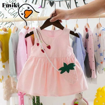 Повседневное платье Emiki розовый