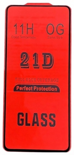 Стекло для Oppo A74 21D черный