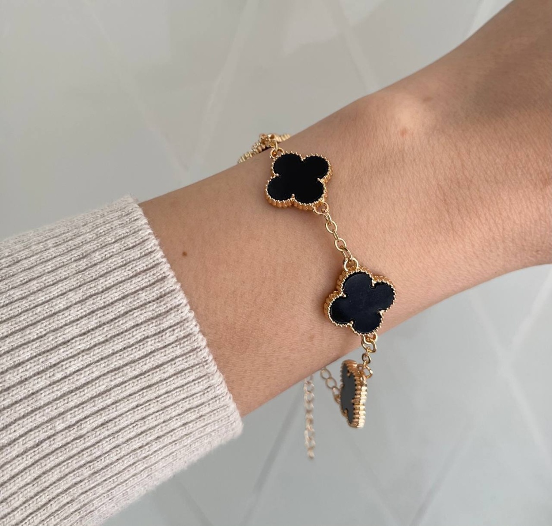 Браслет ADLER Van cleef длина 20 см бижутерный сплав, перламутр