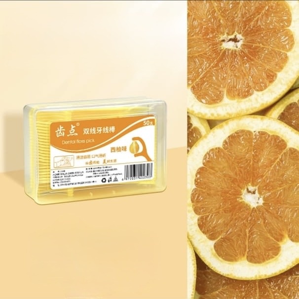 Grapefruit Dental Floss Pick флоссер 50 шт