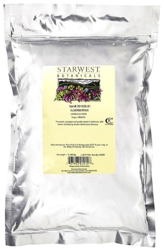 Starwest Botanicals ягоды бузины 453.6 г