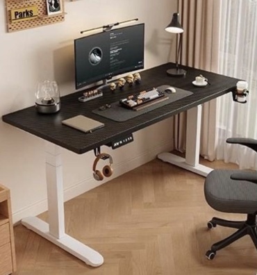 Стол компьютерный 87788f, 120х60x125 см, черный, белый