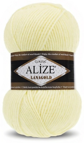 Моток Alize Lanagold 01 - Кремовый 240 м 100 г