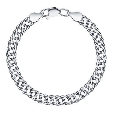 Lucente Silver BRA-LU-925-1740125-19 длина 19 см, вес 11.18 г серебро, плетение двойной ромб