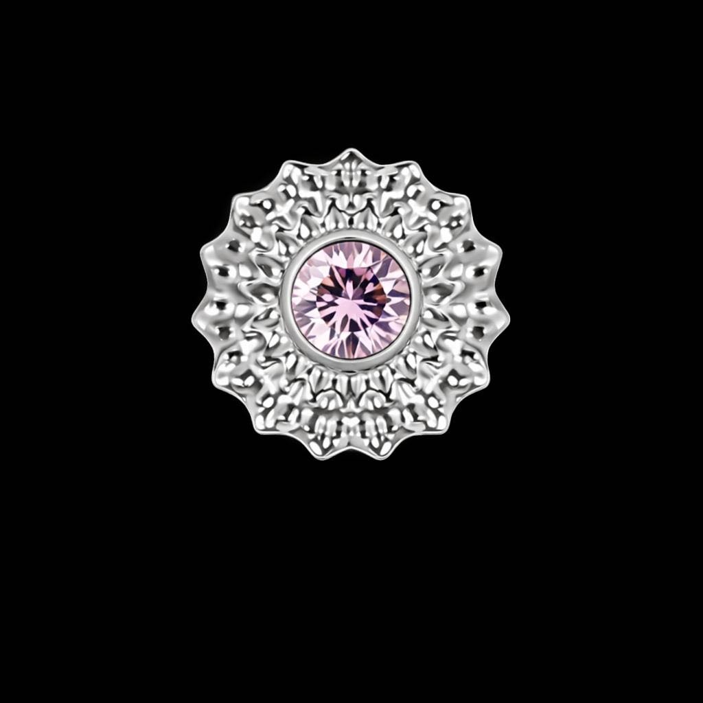 Накрутка Succub Jewellery титановый сплав, цирконий, 1,2 mm
