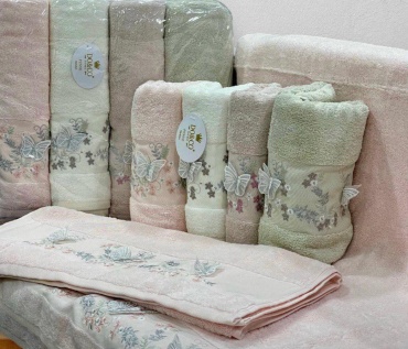 Полотенце DO&CO 90x50 см, хлопок, махровая ткань, 1 шт,