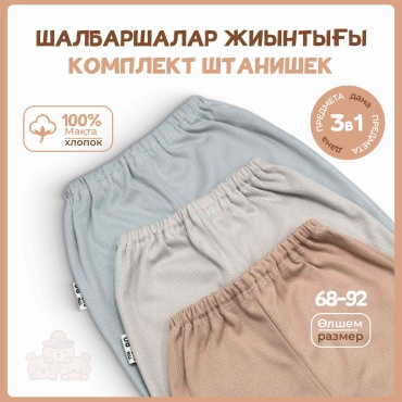 Штанишки Три Папы серый