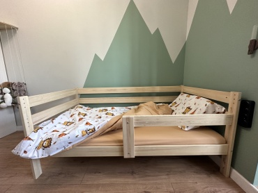 Детская кровать babyfix Scandi, 80x160 см, бежевый