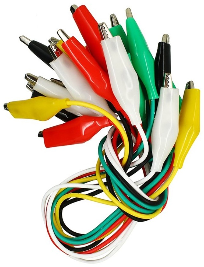 Соединительный провод ArduParts.kz Крокодил 35 мм (40 см, 10 шт.) 4048