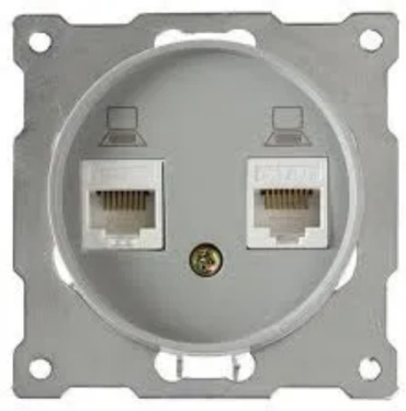 OneKeyElectro встраиваемая 1E20901302, компьютерный (RJ45) цвет серый