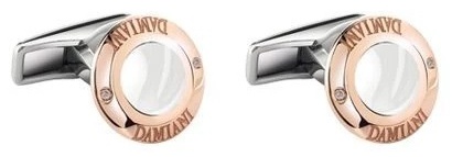 Запонки Damiani 20062812 вес 4.4 золото, керамика, бриллиант, керамика