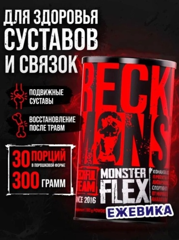 Препарат для укрепления связок и суставов Reckful Monster Flex Ежевика 300 г