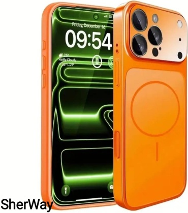 Чехол SherWay для Apple iPhone 16 оранжевый