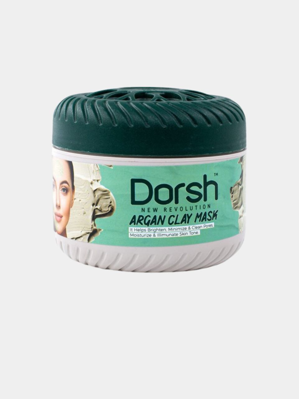 Маска для лица DORSH глиняная Argan 400 г