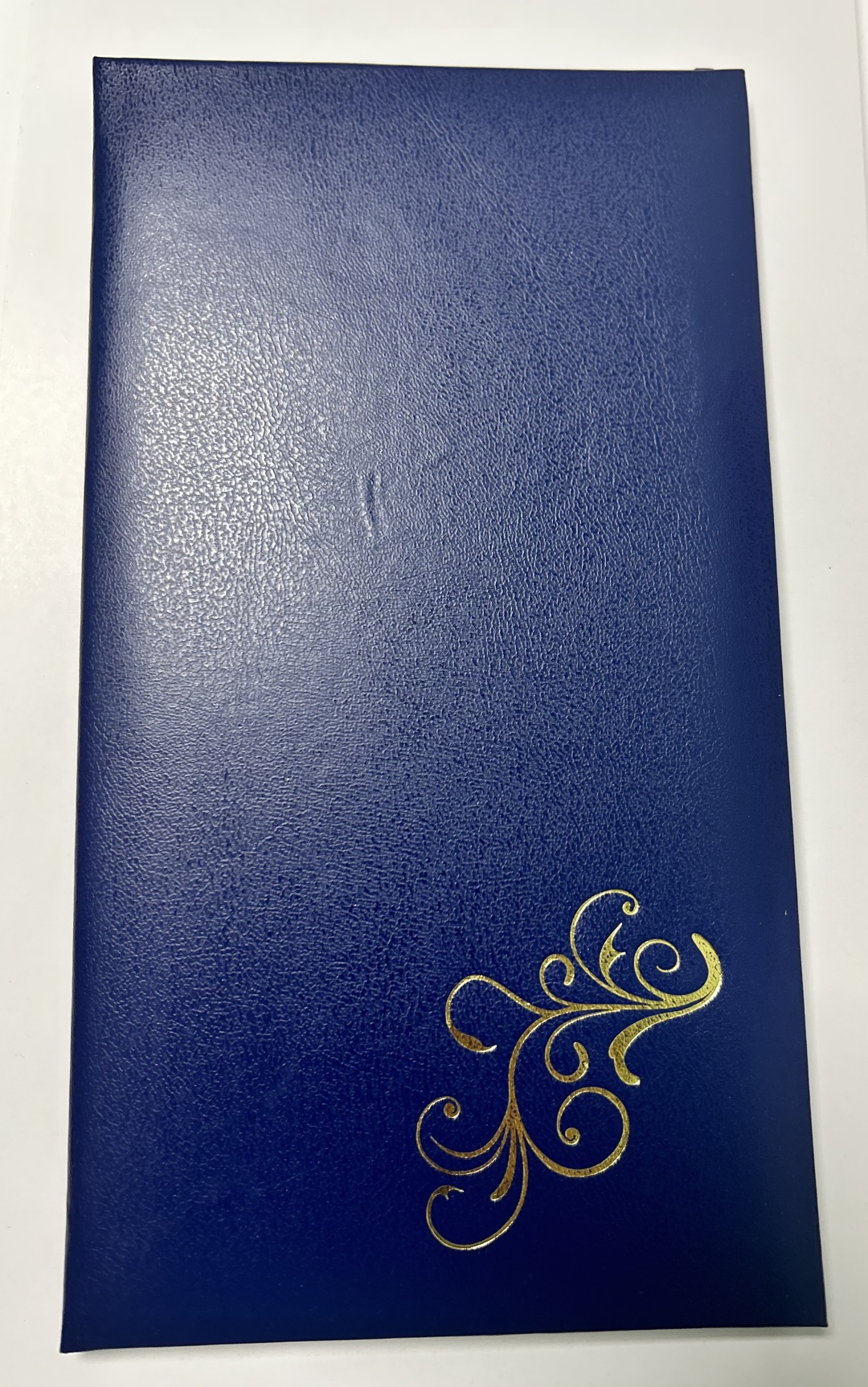 Счетница книжка 22x12 см, кожзам, синий