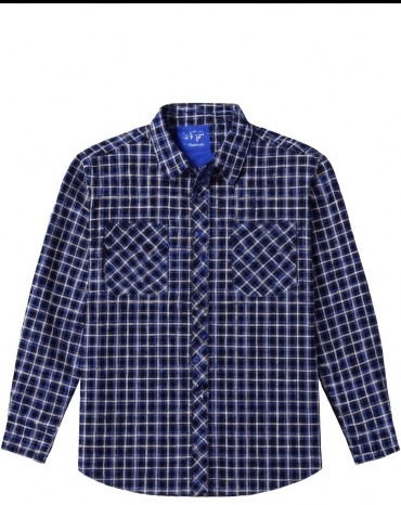 Рубашка свободного кроя, утепленная мультиколор