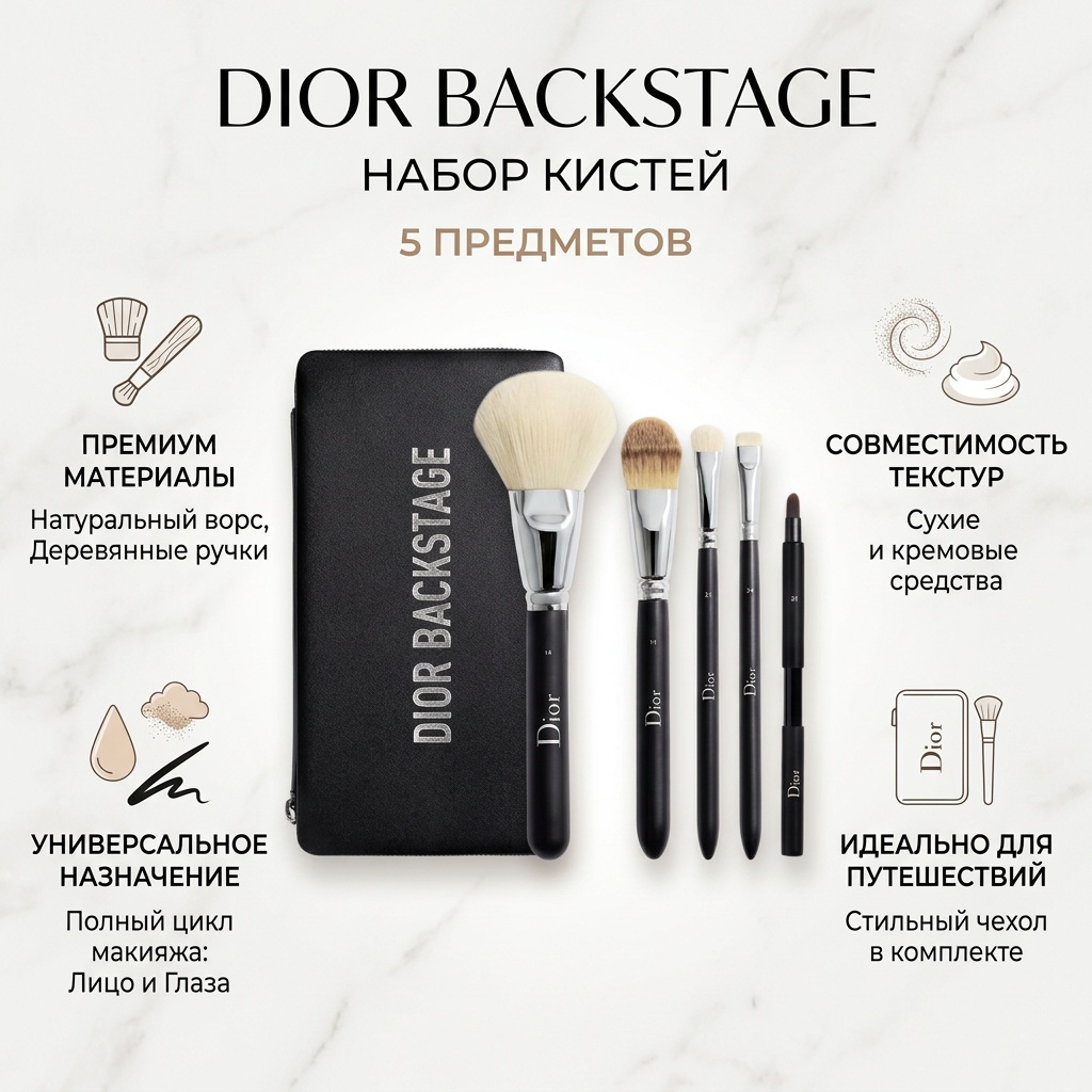 Dior Backstage набор кистей 5 шт