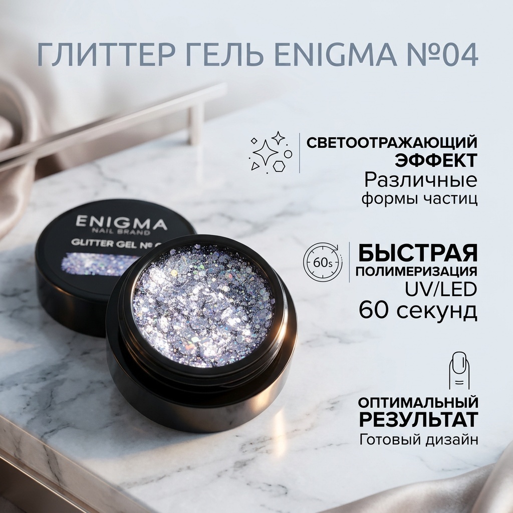 ENIGMA глиттер Glitter gel №04 5 мл