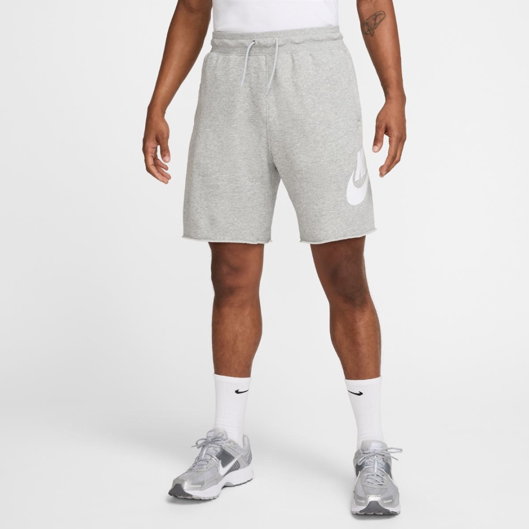 Повседневные шорты Nike серый, белый