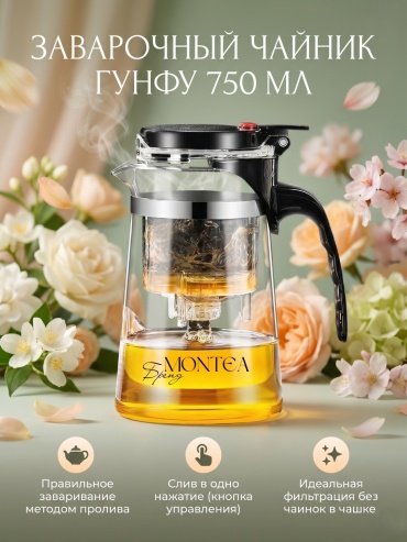 Чайник Гунфу заварочный чайник для китайского чая пуэр MONTEA