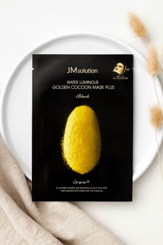Маска для лица JM Solution тканевая JMsolution Water Luminous Golden Cocoon Mask Plus (Black) 1 шт