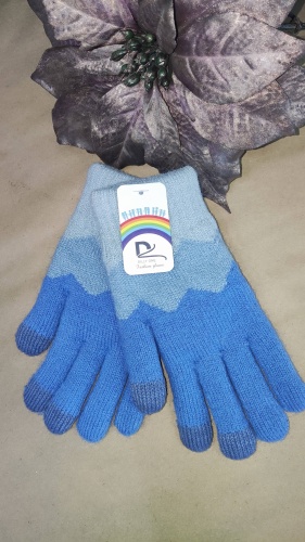 Перчатки Dilly Gloves размер 18 серый, голубой