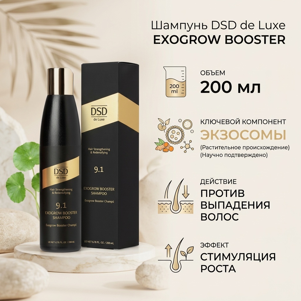 DSD de Luxe EXOGROW BOOSTER шампунь 200 мл