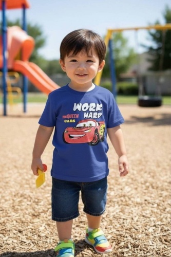 Футболка Talgatkids McQueen cars синий