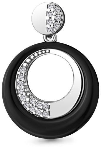 Подвеска AQUAMARINE 549129 вес 2.57 г серебро, керамика