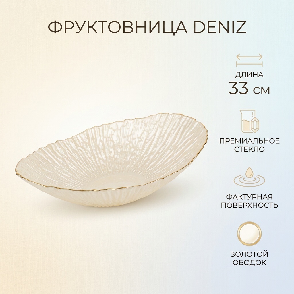 Фруктовница 30371175_310467620 овальная 1 шт