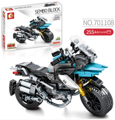 Конструктор SEMBO BLOCK Мотоцикл 701108, деталей 255 шт
