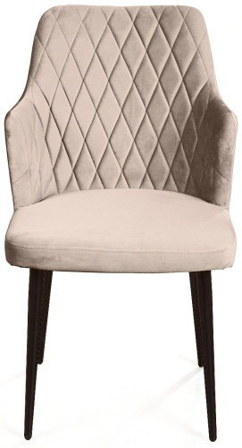 Стул Roomsmebel Стул HUNT (HUNT LATTE VL10, BK, VD), 86x52x62 см, бежевый 1 шт.
