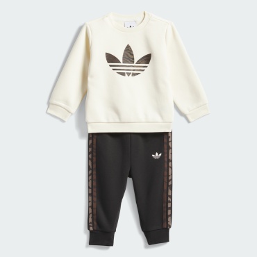 Спортивный костюм adidas черный, молочный