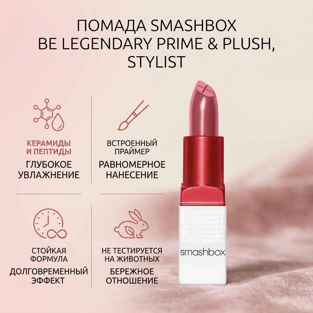 SMASHBOX Be Legendary Prime & Plush помада Stylist