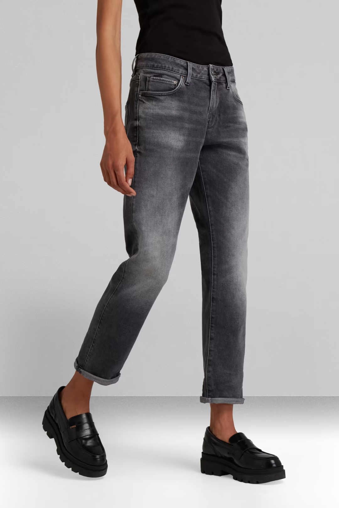 Джинсы джинсы-бойфренды G-STAR RAW серый