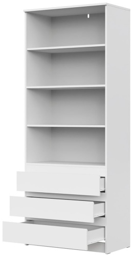 Стеллаж напольный Aiba Mebel 819014190, 80x44x200 см, белый