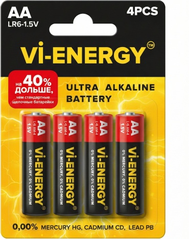 Батарейка LR6, AA Vi-ENERGY 4 шт