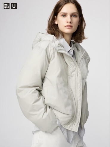 Демисезонная куртка Uniqlo серый